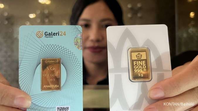 Harga Emas Melonjak Lagi: Antam, UBS, dan GALERI 24 Naik Signifikan Jumat (23/5) di Pegadaian