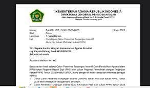 Daftar Resmi Penerima Insentif GBPNS 2025 untuk Guru Agama di SD, SMP, SMA, dan SMK
